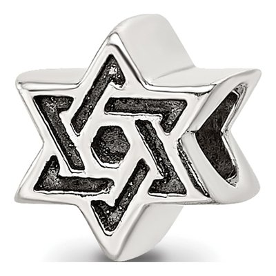 Sterling Silver Kids Star of David Bead