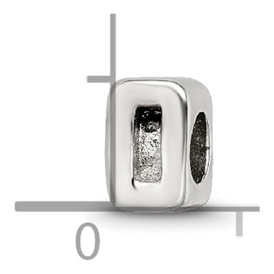 Sterling Silver Kids Number 0 Bead – view 6