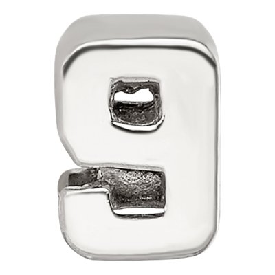 Sterling Silver Kids Number 9 Bead – view 5