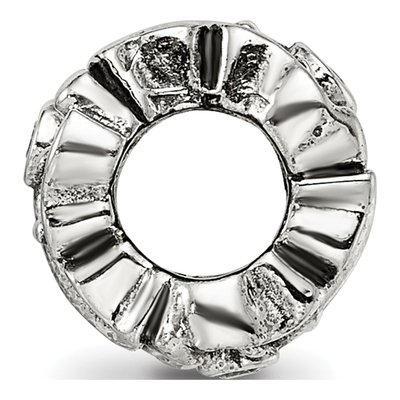 Sterling Silver CZ Butterfly Bali Bead – view 4