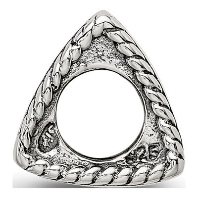Sterling Silver Anchor Cross Heart Bead – view 4
