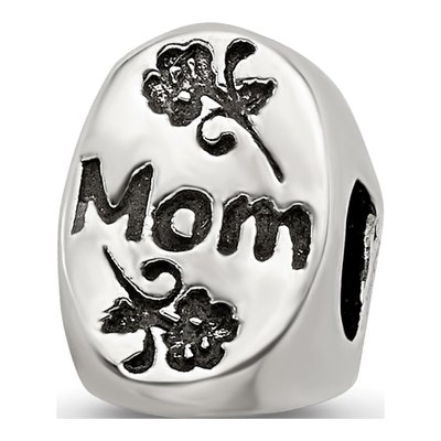 Sterling Silver Mom Trilogy Number 1 Bead – view 6