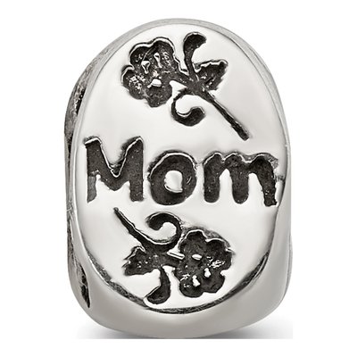 Sterling Silver Mom Trilogy Number 1 Bead – view 7