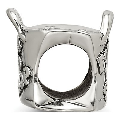 Sterling Silver Born to Shop Bead – view 4