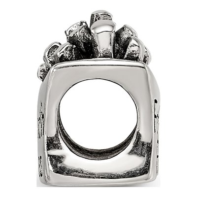 Sterling Silver French Fries Bead – view 4