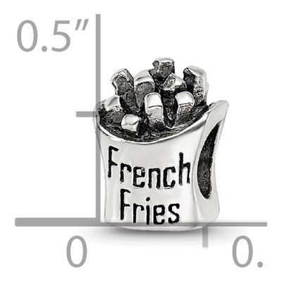 Sterling Silver French Fries Bead – view 5