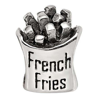 Sterling Silver French Fries Bead – view 6