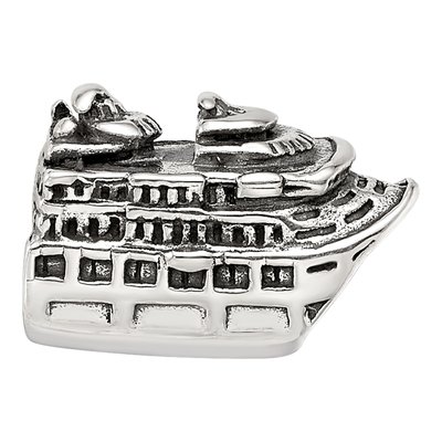 Sterling Silver Cruise Ship Bead – view 6
