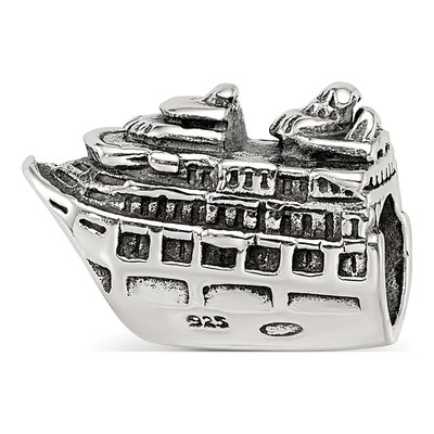 Sterling Silver Cruise Ship Bead – view 7