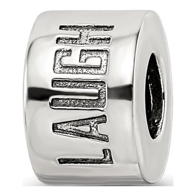 Sterling Silver Live Laugh Love Spacer Bead – view 7
