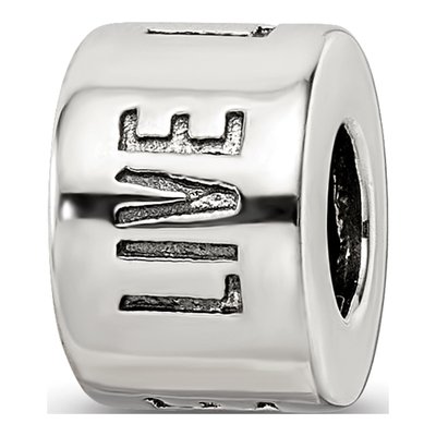 Sterling Silver Live Laugh Love Spacer Bead