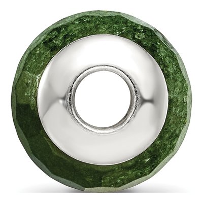 Sterling Silver Prasiolite Bead – view 4
