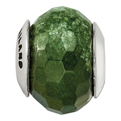 Sterling Silver Prasiolite Bead – view 5