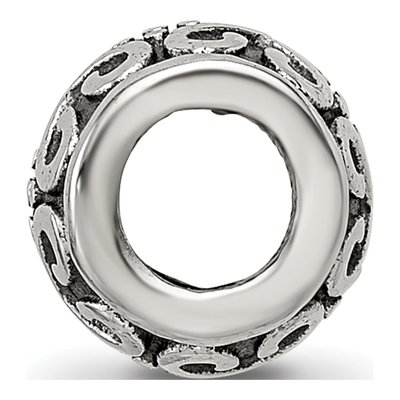 Sterling Silver Bali Scroll Dots Bead – view 4