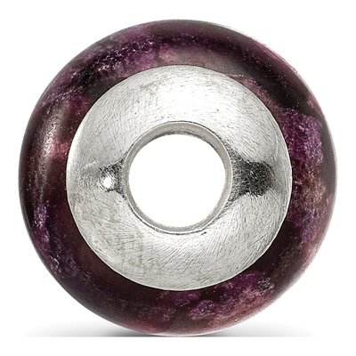 Sterling Silver Purple Magnesite Bead – view 4