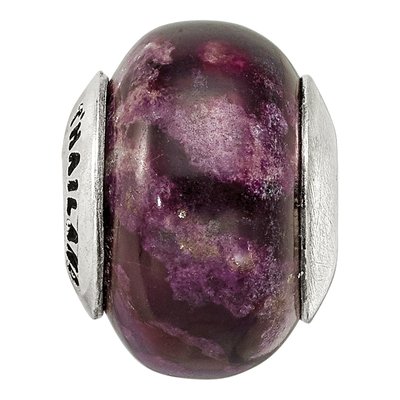 Sterling Silver Purple Magnesite Bead – view 5