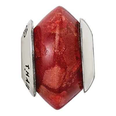 Sterling Silver Bamboo Coral Bead – view 6