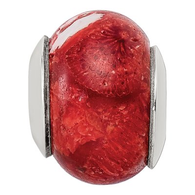 Sterling Silver Bamboo Coral Bead – view 6