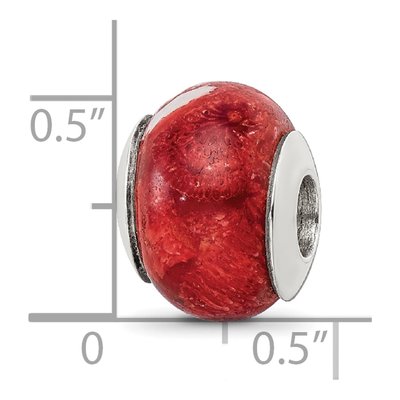 Sterling Silver Bamboo Coral Bead – view 7