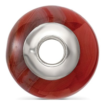 Sterling Silver Agate Bead – view 4