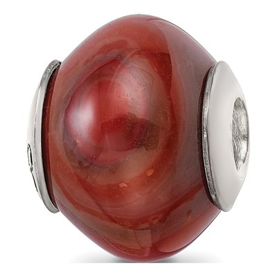 Sterling Silver Agate Bead