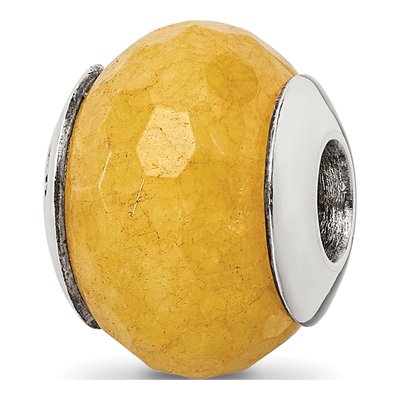 Sterling Silver Quartz Bead