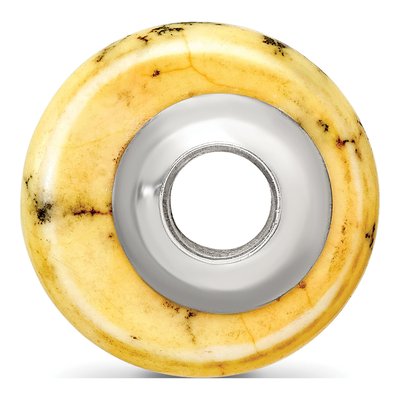 Sterling Silver Magnesite Bead – view 4