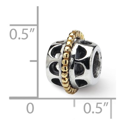 Gold-Plated Sterling Silver Bali Bead – view 6