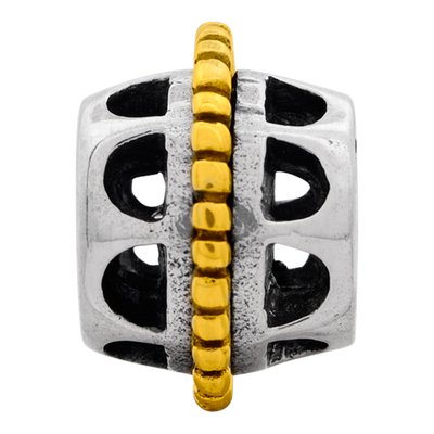 Gold-Plated Sterling Silver Bali Bead