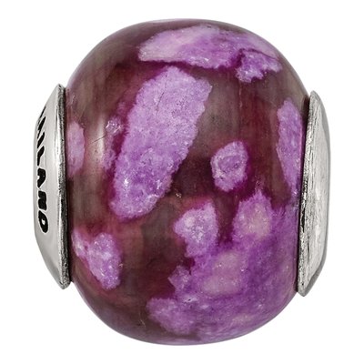Sterling Silver Purple Magnesite Bead – view 5