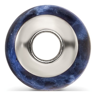 Sterling Silver Sodalite Bead – view 4