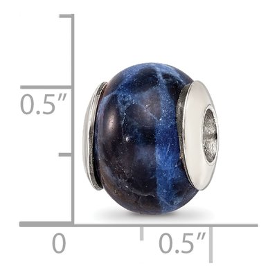 Sterling Silver Sodalite Bead – view 7