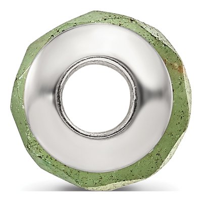 Sterling Silver Aventurine Bead – view 4
