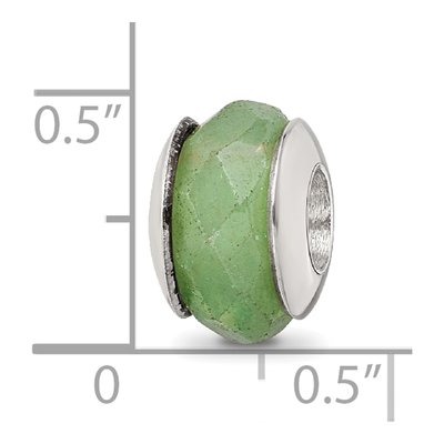 Sterling Silver Aventurine Bead – view 7