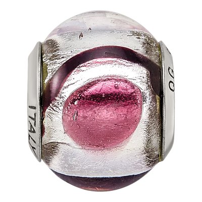 Sterling Silver Murano Glass Bead – view 5