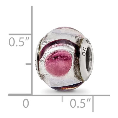 Sterling Silver Murano Glass Bead – view 7