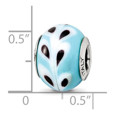 Sterling Silver Murano Glass Bead – view 7