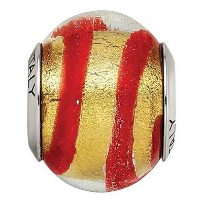 Sterling Silver Red Murano Bead – view 6