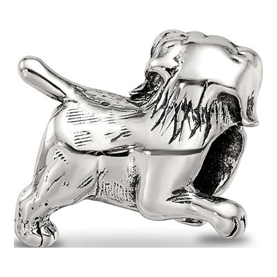 Sterling Silver Golden Retriever Bead – view 7