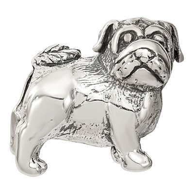 Sterling Silver Pug Bead – view 5