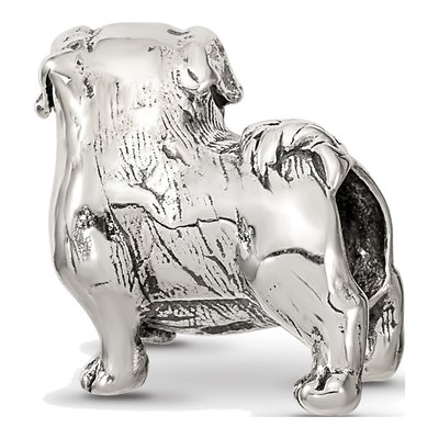 Sterling Silver Pug Bead – view 7