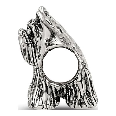 Sterling Silver Miniature Schnauzer Bead – view 4