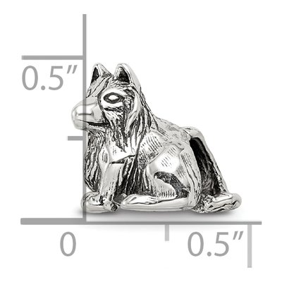 Sterling Silver Shetland Sheepdog Bead – view 6