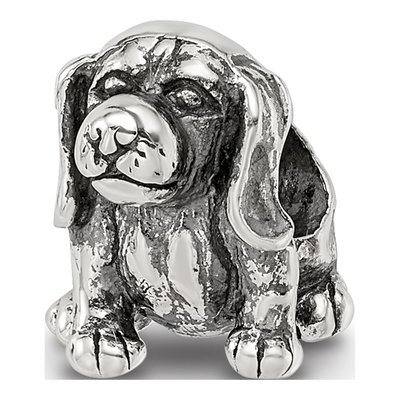 Sterling Silver Beagle Bead