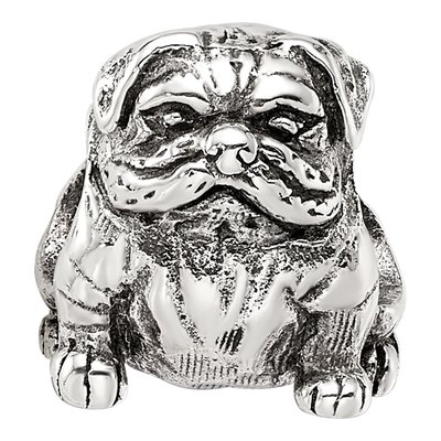 Sterling Silver Bulldog Bead – view 5