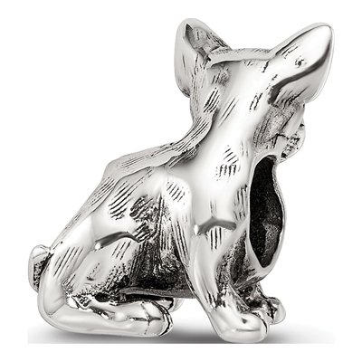 Sterling Silver Chihuahua Bead – view 7