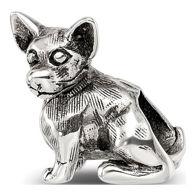 Sterling Silver Chihuahua Bead