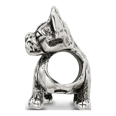 Sterling Silver Boston Terrier Bead – view 4