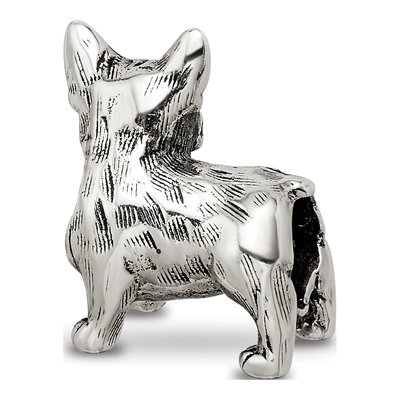 Sterling Silver Boston Terrier Bead – view 6
