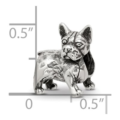 Sterling Silver Boston Terrier Bead – view 7